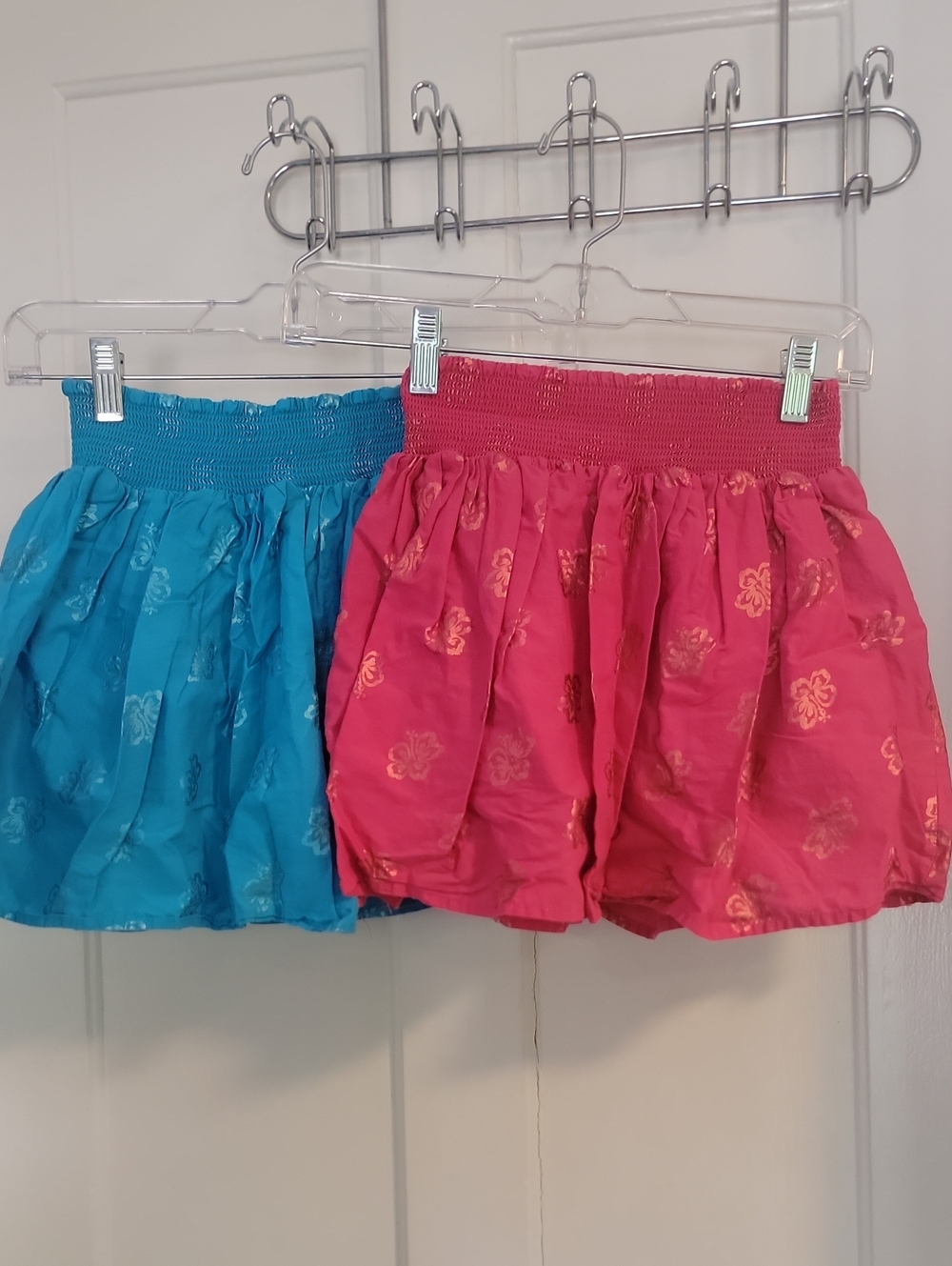 The Children's Place Blue and Pink Floral Skorts - 2-pack
